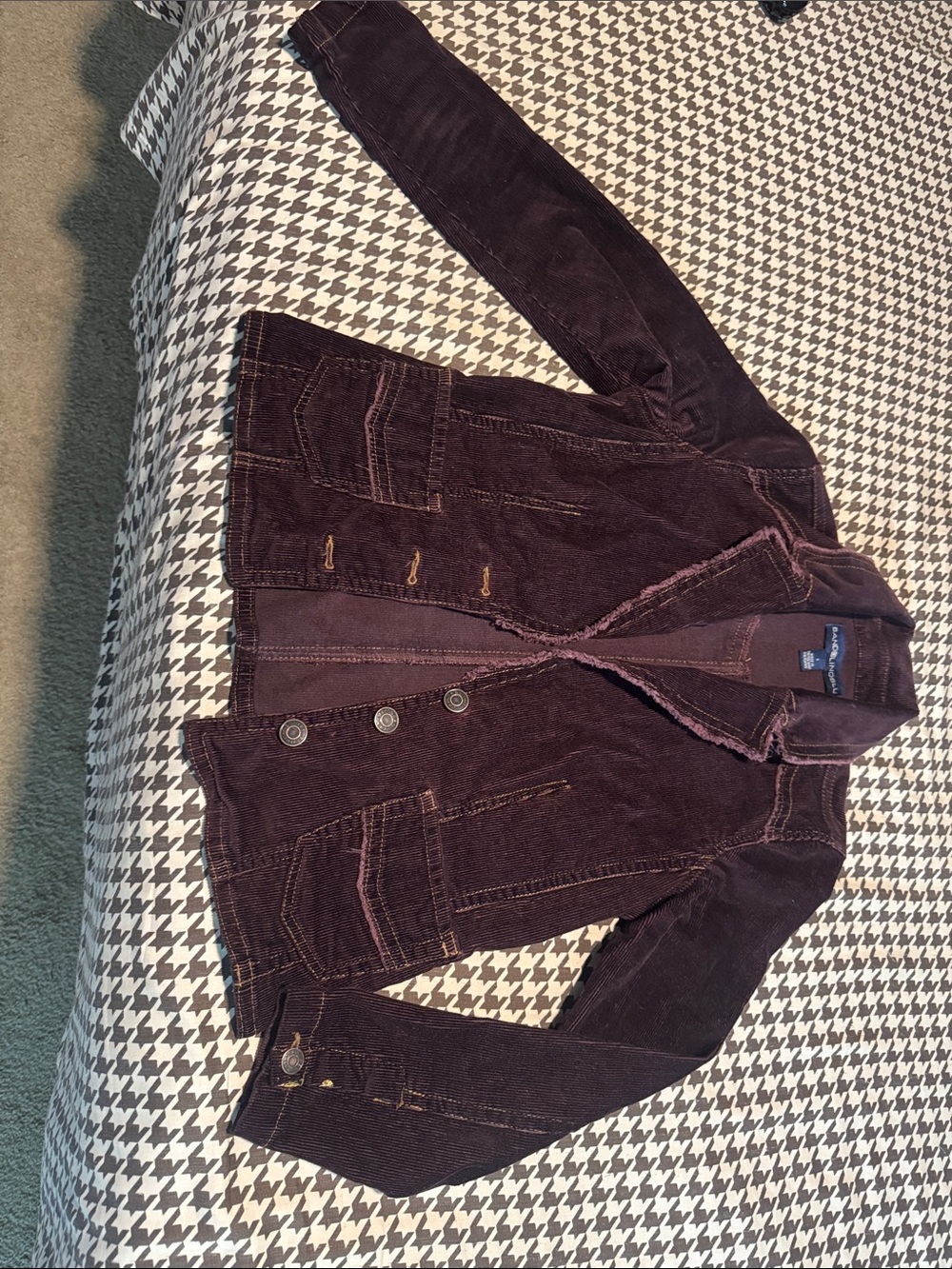Bandolino Plum Corduroy Jacket